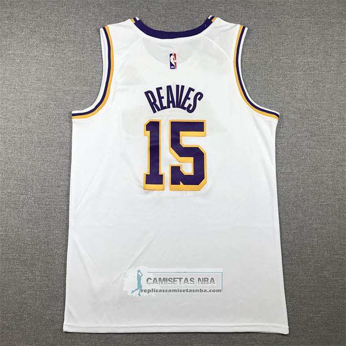 Camiseta Los Angeles Lakers Austin Reaves NO 15 Association 2022-23 Blanco